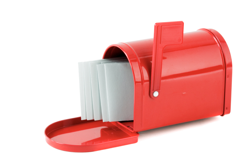 Letters in Red Mailbox
